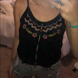 cute, flowy summer tank with detailing